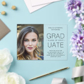 Abschluss Ankündigung Foto Modernes Minimalistisch (In Situ (Hochzeit))