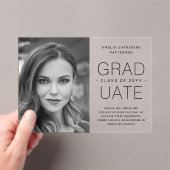 Abschluss Ankündigung Foto Modernes Minimalistisch (Insitu (Handheld))