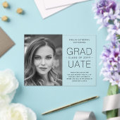 Abschluss Ankündigung Foto Modernes Minimalistisch (In Situ (Hochzeit))