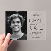 Abschluss Ankündigung Foto Modernes Minimalistisch (Insitu (Handheld))