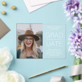 Abschluss Ankündigung Foto Modernes Minimalistisch (In Situ (Hochzeit))