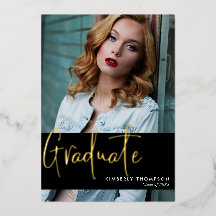 Abschluss Ankündigung Foto Script Modern Einfach