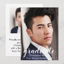 Abschluss-Ankündigung für Skript zwei Fotos