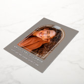 Abschluss Ankündigung Grad Fotokarte (Gedreht)