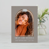 Abschluss Ankündigung Grad Fotokarte (Stehend vorne)