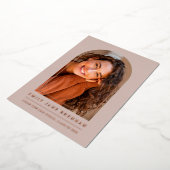 Abschluss Ankündigung Grad Fotokarte (Gedreht)