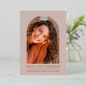 Abschluss Ankündigung Grad Fotokarte (Stehend vorne)