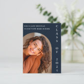 Abschluss Ankündigung Grad Fotokarte (Stehend Vorderseite)