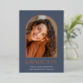 Abschluss Ankündigung Grad Fotokarte (Stehend vorne)