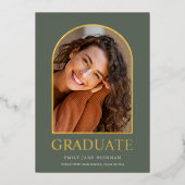 Abschluss Ankündigung Grad Fotokarte (Vorderseite)