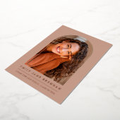 Abschluss Ankündigung Grad Fotokarte (Gedreht)