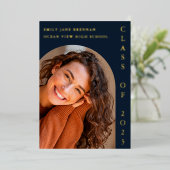 Abschluss Ankündigung Grad Fotokarte (Stehend vorne)