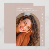 Abschluss Ankündigung Grad Fotokarte (Vorne/Hinten)