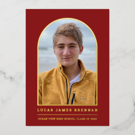 Abschluss Ankündigung Grad Fotokarte