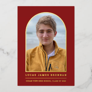 Abschluss Ankündigung Grad Fotokarte