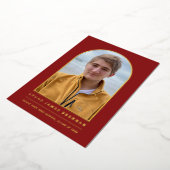 Abschluss Ankündigung Grad Fotokarte (Gedreht)