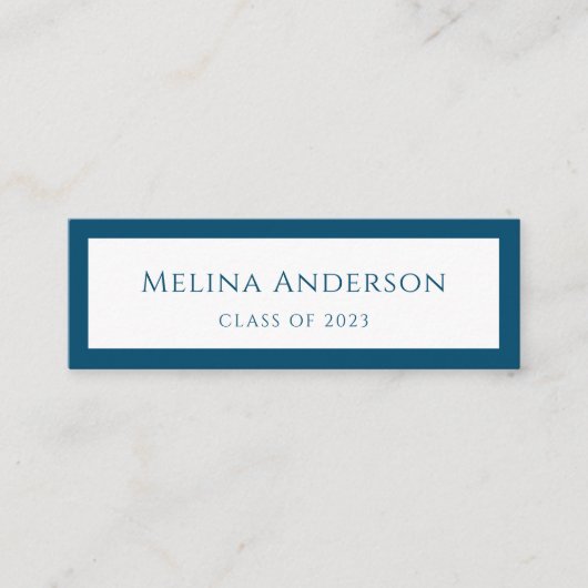 Abschluss Ankündigung Graduate Simple Blue (Vorderseite)