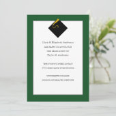 Abschluss Ankündigung Grün (Stehend Vorderseite)