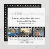 Abschluss Ankündigung Hollywood Star Silver (Vorne/Hinten)