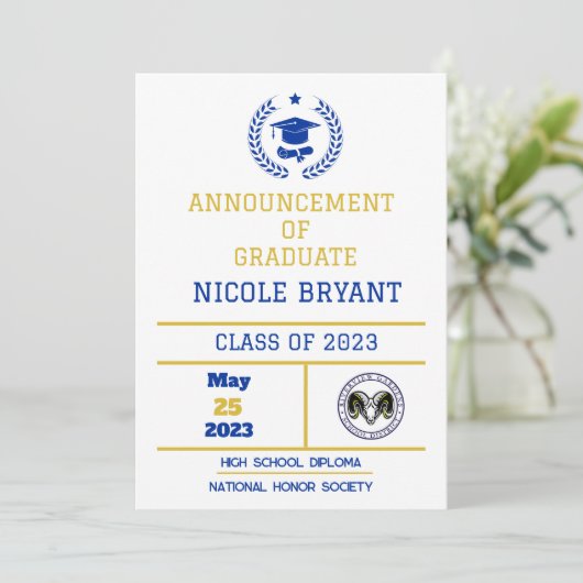 Abschluss Ankündigung HS (Stehend Vorderseite)