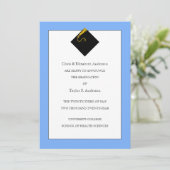 Abschluss Ankündigung Light Blue (Stehend Vorderseite)