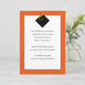 Abschluss Ankündigung Orange (Stehend Vorderseite)