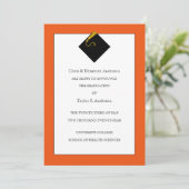 Abschluss Ankündigung Orange (Stehend Vorderseite)