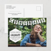 Abschluss Ankündigung Party Foto Postkarte (Vorne/Hinten)