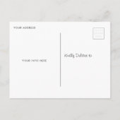 Abschluss Ankündigung Postkarte (Rückseite)