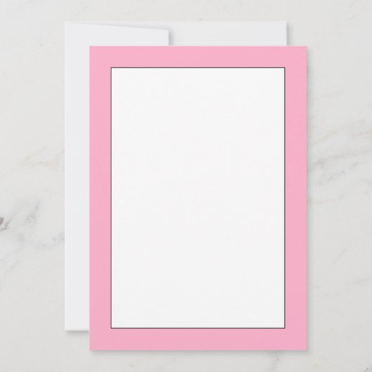 Abschluss Ankündigung Rosa (Rückseite)