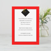 Abschluss Ankündigung Rot (Stehend Vorderseite)