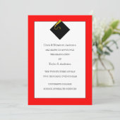 Abschluss Ankündigung Rot (Stehend Vorderseite)