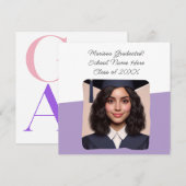 Abschluss Ankündigung von benutzerdefinierten Foto (Vorne/Hinten)