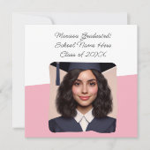 Abschluss Ankündigung von benutzerdefinierten Foto (Vorderseite)