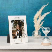 Abschluss-Ankündigung von Gold-Script-Karten Fotoplatte (Seite)