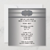 Abschluss-Ankündigung von Metal Boys Foto Einladung (Rückseite)