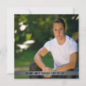 Abschluss-Ankündigung von Metal Boys Foto Einladung (Vorderseite)