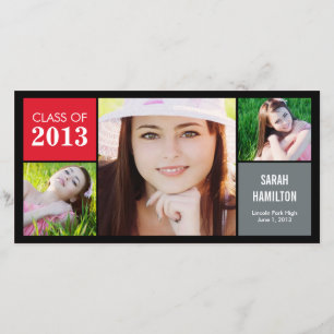 Abschluss-Ankündigung zu Farbblöcken-Fotokarte Ankündigung