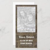 Abschluss-Ankündigung zur Fotokarte Ankündigung (Vorne/Hinten)