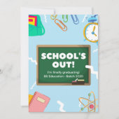 Abschluss-Ankündigungskarte bearbeiten Ankündigung (Vorderseite)