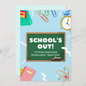 Abschluss-Ankündigungskarte bearbeiten Ankündigung (Vorne/Hinten)