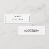 Abschluss-Ankündigungsname-Kartenklasse 2020 Mini Visitenkarte (Vorne/Hinten)