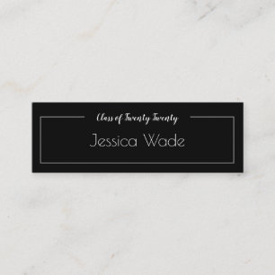 Abschluss-Ankündigungsname-Kartenklasse 2020 Mini Visitenkarte