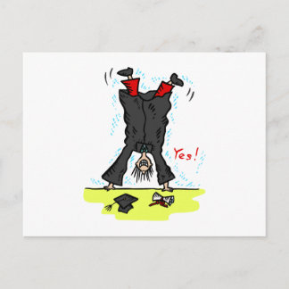 Abschluss Ankündigungspostkarte