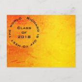 Abschluss Ankündigungspostkarte (Rückseite)