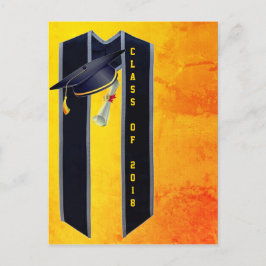 Abschluss Ankündigungspostkarte