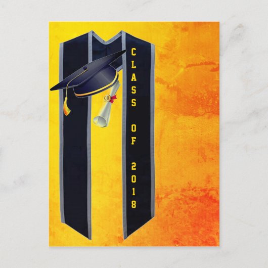 Abschluss Ankündigungspostkarte (Vorderseite)