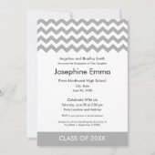 Abschluss Annoucement und Invitation - Chevronen Einladung (Vorderseite)