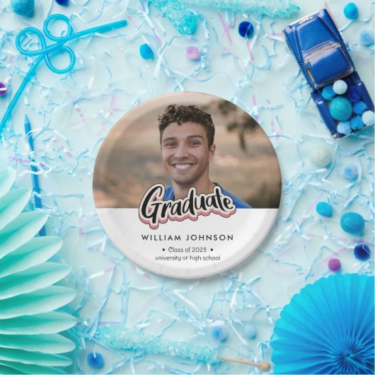 Abschluss Announcement Class 2023 Pappteller (Party)