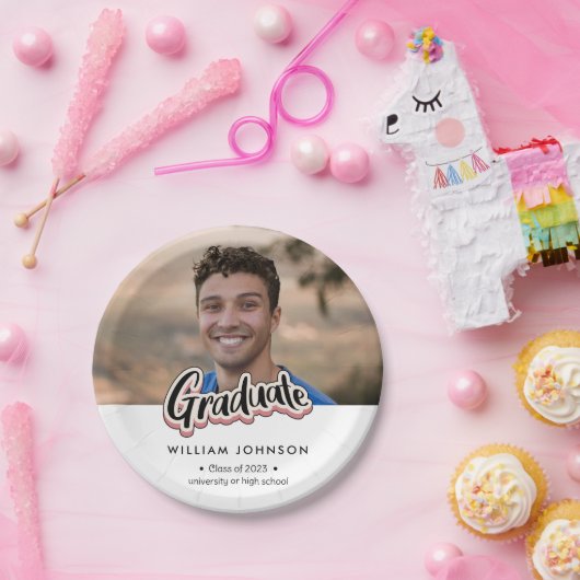 Abschluss Announcement Class 2023 Pappteller (Party)